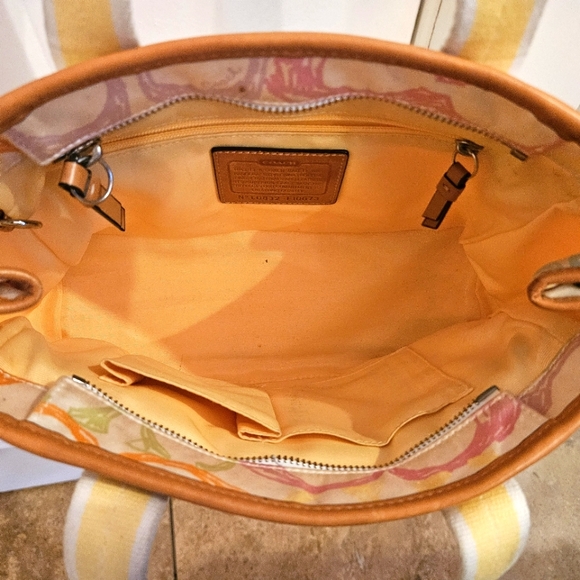 Authentic COACH Multi-Color C's SIGNATURE HOBO SATCHEL BAG - Picture 15 of 16